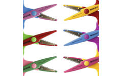 Figuurschaar 14 cm assorti motieven, 6 stuks