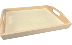 Dienblad hout 27 x 24 x 4 cm,  10 stuks