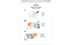 PlayMais® EDULINE MOSAIC 12.000 stuks, 6 doekjes en activiteitenboek