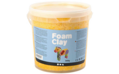Klei foam clay, geel emmer 560 gram