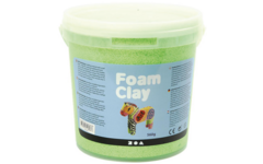 Klei foam clay, neon groen emmer 560 gram