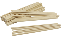 Stokjes vierkant 5 x 5 mm x 20 cm, 100 stuks