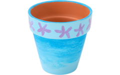 Bloempotten terracotta 9 x 9 cm, 5 stuks