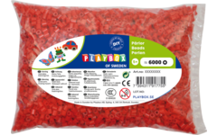 Strijkkralen midi rood, 6000 stuks