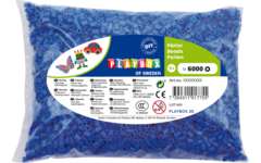 Strijkkralen midi blauw, 6000 stuks