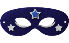 Superhelden maskers vilt 18 x 10 cm, 12 stuks
