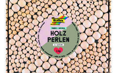 Crea-box kralen hout naturel, 1 kg