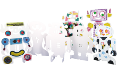 Staande robots karton 21,5 x 28 cm, 24 stuks