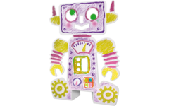 Staande robots karton 21,5 x 28 cm, 24 stuks