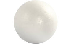 Tempex ballen 12 cm, wit, 5 stuks