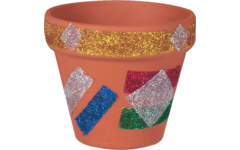 Glitter zilver, 400 gram