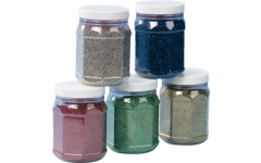 Glitter zilver, 400 gram