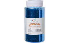 Glitter blauw, 400 gram