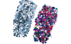 Glitter sterretjes ass. kleuren 50 gram