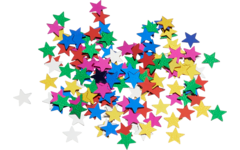 Glitter sterretjes ass. kleuren 50 gram