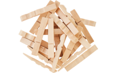 Wasknijpers half, mini 1000 stuks