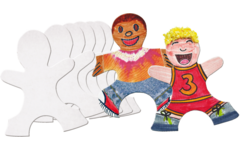 Puzzelfiguren kinderen 11 x 15 cm, 24 stuks