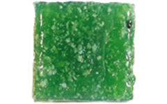 Glasmozaïek donkergroen vierkant 1 x 1 cm, 300 stuks