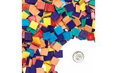 Spaanmozaïek gekleurd 1,3 x 1,3 cm