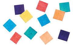 Spaanmozaïek gekleurd 1,3 x 1,3 cm