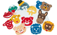 Maskersjablonen ass. 10 stuks