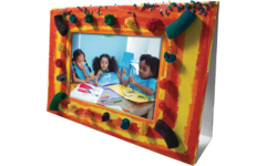 Fotolijst karton staand 18 x 27 cm, 24 stuks
