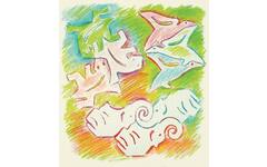 Dieren puzzel sjablonen 12 x 18 cm, 12 stuks