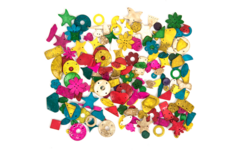 Kokosnoot diverse vormen assorti, 250 gram