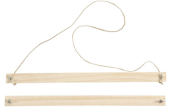 Posterhanger hout 33,5 cm, 2 delig