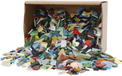 Mozaïek assorti kleuren en vormen, 2 kg