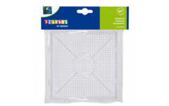 Onderplaat smeltkralen midi vierkant 15 x 15 cm, 2 stuks ecolabel