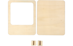 Fotolijst polaroid frame hout 13,5 x 10,5 cm, 6 stuks