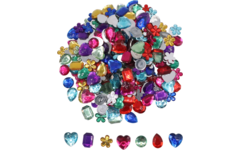 Edelstenen 2-3 cm diverse kleuren en modellen, 200 gram