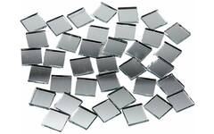 Glasmozaïek spiegel 1,5 x 1,5 cm, 100 stuks