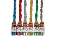 Glitter biologisch afbreekbaar 120  gram assorti, 6 stuks