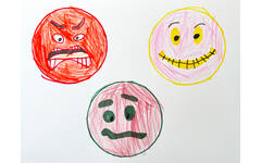 Sjablonen Emoties 10 cm, 8 stuks