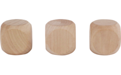 Dobbelstenen blanco 3 cm, stuks