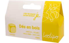Dobbelstenen blanco 3 cm, stuks