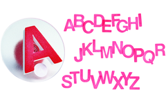 Stempelset hoofdletters 75 mm alfabet, 26 stuks
