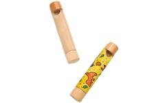 Fluitjes hout, 12 stuks