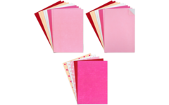 Vilt 20 x 30 cm valentijn assortiment, 25 stuks