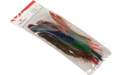 Veren met stippen 17-22 cm 12 stuks assorti kleuren