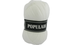 Breigaren populair acryl wit 50 gram, 120 meter