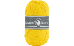 Breigaren Durable Coral Katoen geel 50 gram, 125 meter