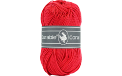 Breigaren Durable Coral Katoen rood 50 gram, 125 meter