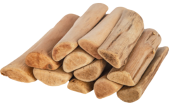 Drijfhout afgerond assorti naturel, 250 gram