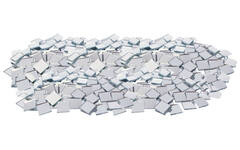Mozaïek spiegelstickers 1,3 x 1,3 cm, 500 stuks