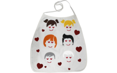Foamstickers glitter hartjes assorti, 200 stuks