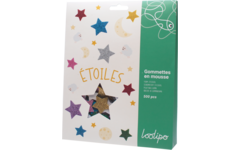 Foamstickers sterren assorti, 500 stuks