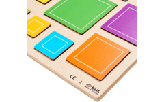 Rolf Puzzels - Reliëfpuzzel ontdek de grootte vierkanten